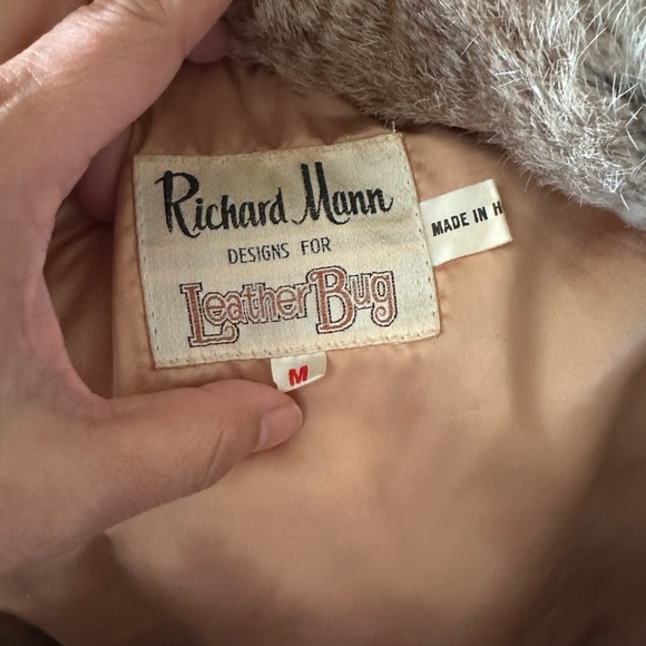 Richard James Women's Luxurious Tan Teddy Jacket vintage - Picture 2 of 4